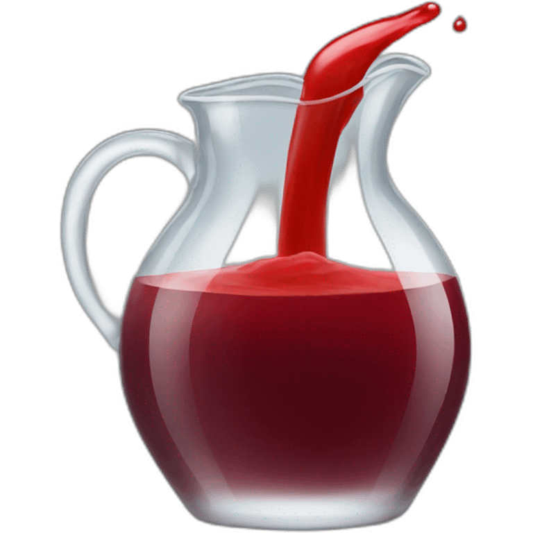 glass jug of red juice emoji