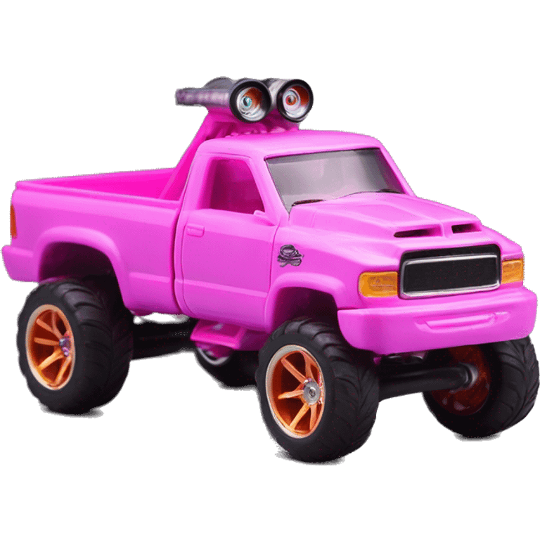 Hot wheels monster kei  truck Barbie 1:24 scale  emoji