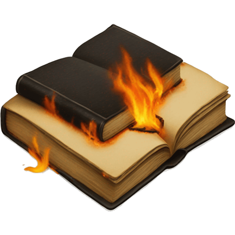 Burnt book emoji