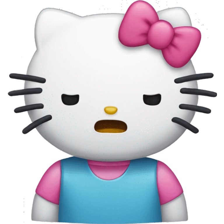 Hello kitty crying emoji