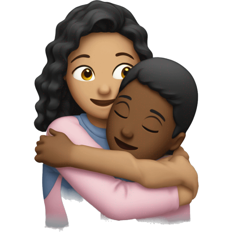 girlfriends hugging emoji