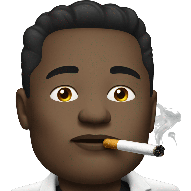 black elon musk smoking  emoji