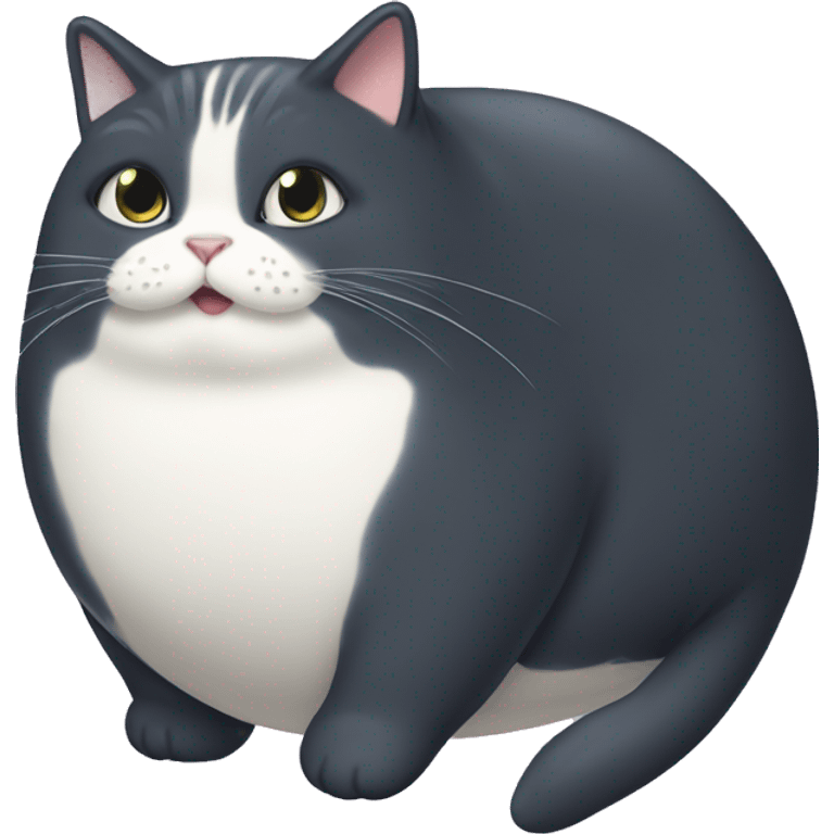 Fat whale cat emoji