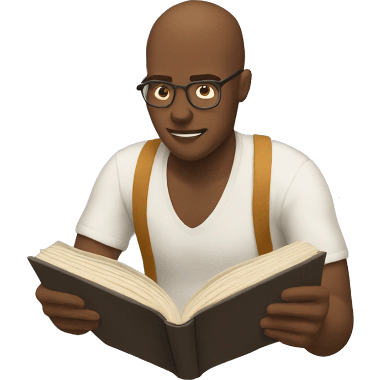 a person reading a book emoji