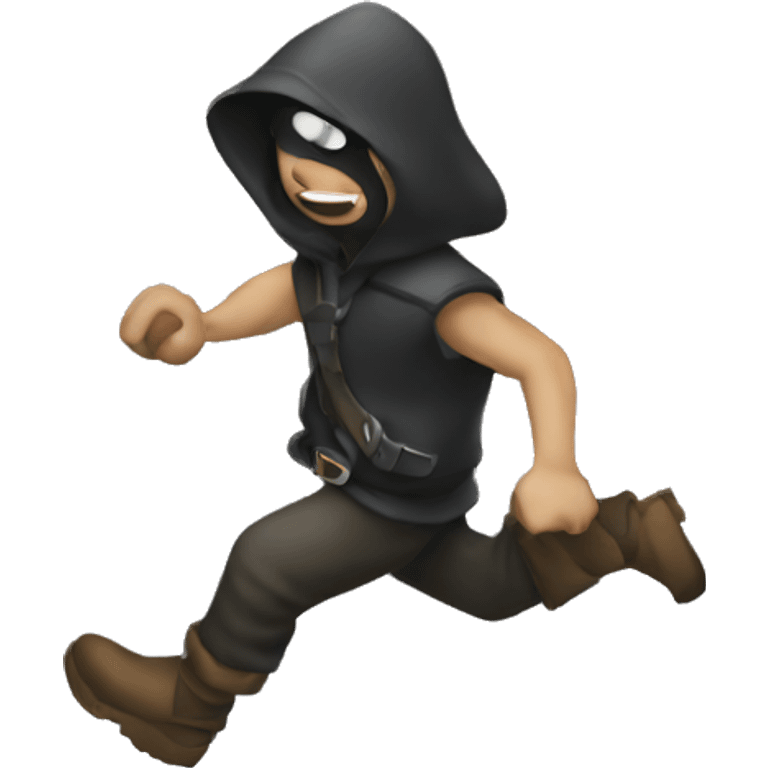 Thieves escape emoji