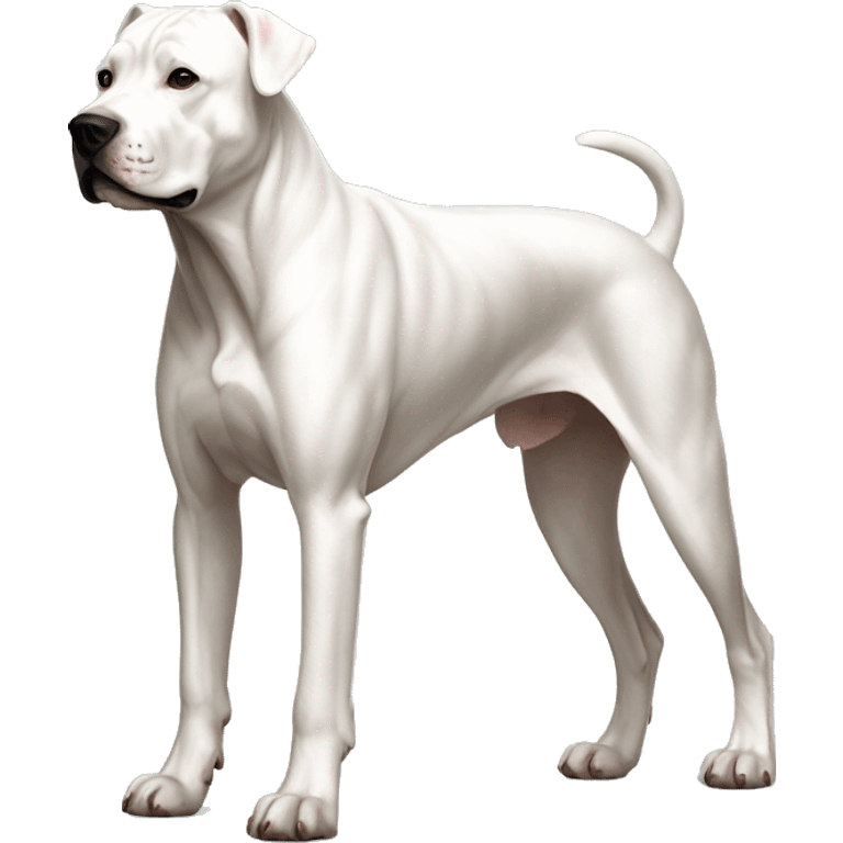 Female Dogo Argentino Dog Breed Full Body emoji