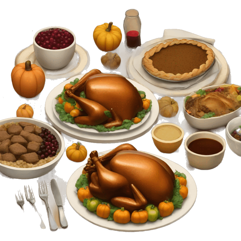 Thanksgiving meal  emoji