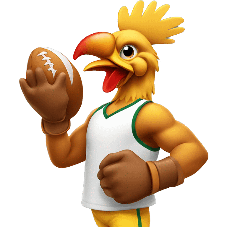 Athlete chicken emoji