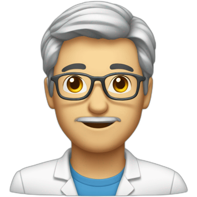 Nutricionista moreno e careca  emoji