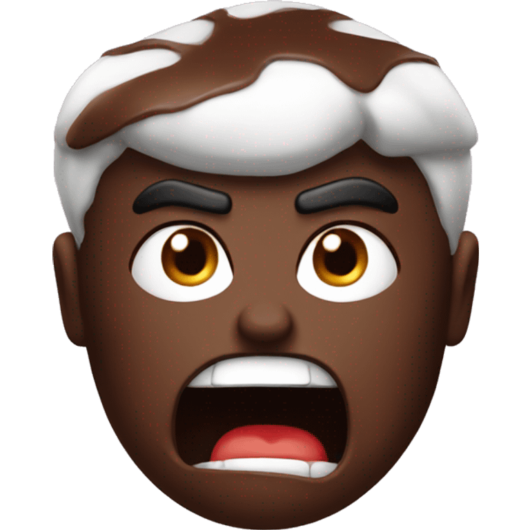 Chocolate angry emoji