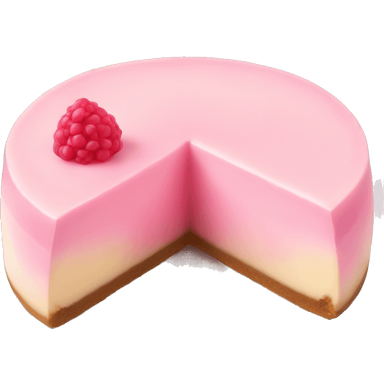 Pink cheesecake  emoji