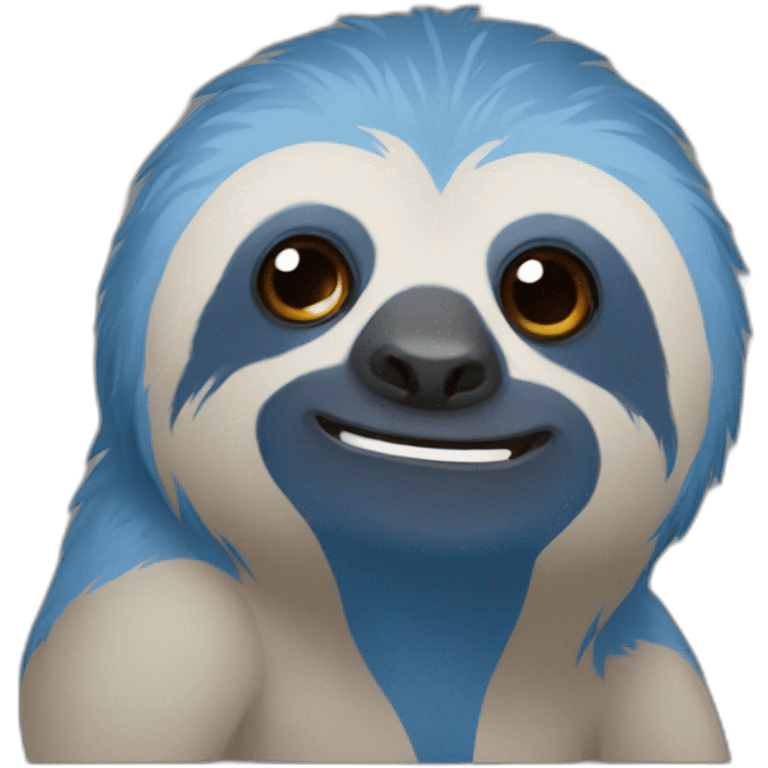 blue sloth emoji