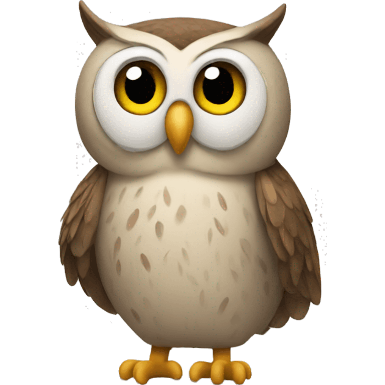 An owl emoji