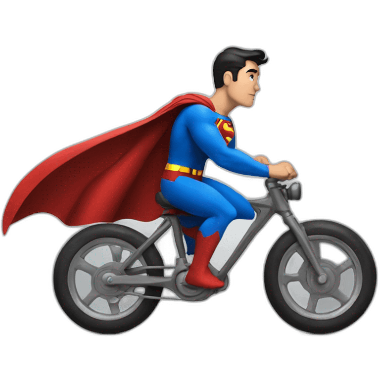 Superman on cycle emoji