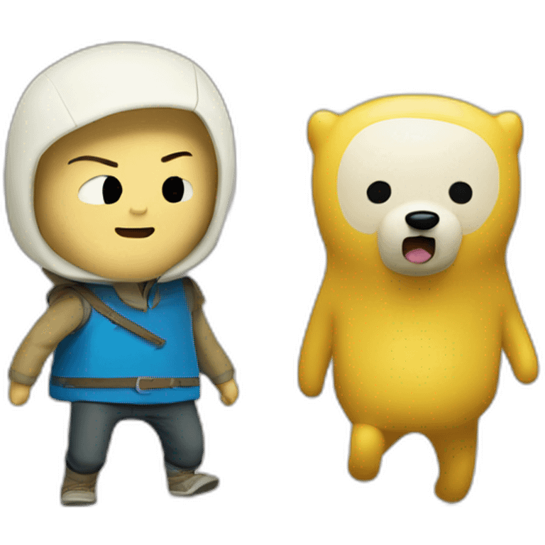 finn the human and jake the dog emoji