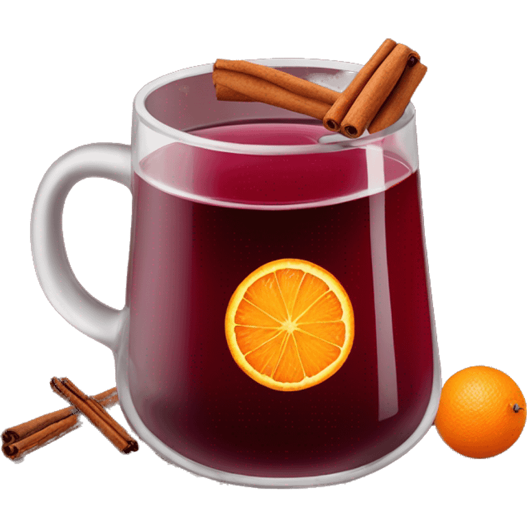 Mulled wine with cinnamon & oranges emoji