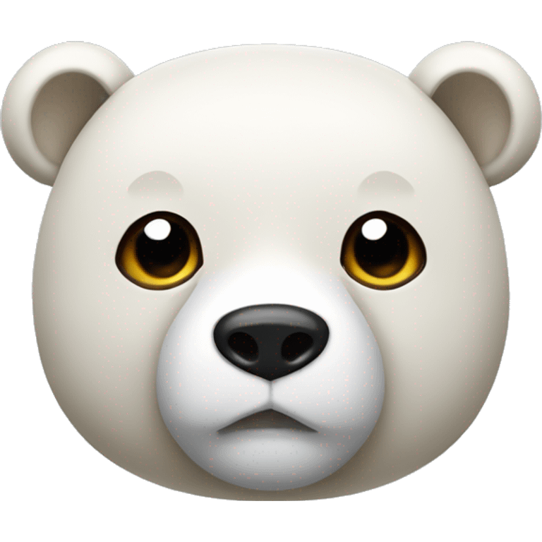 Oso con lazo blanco  emoji