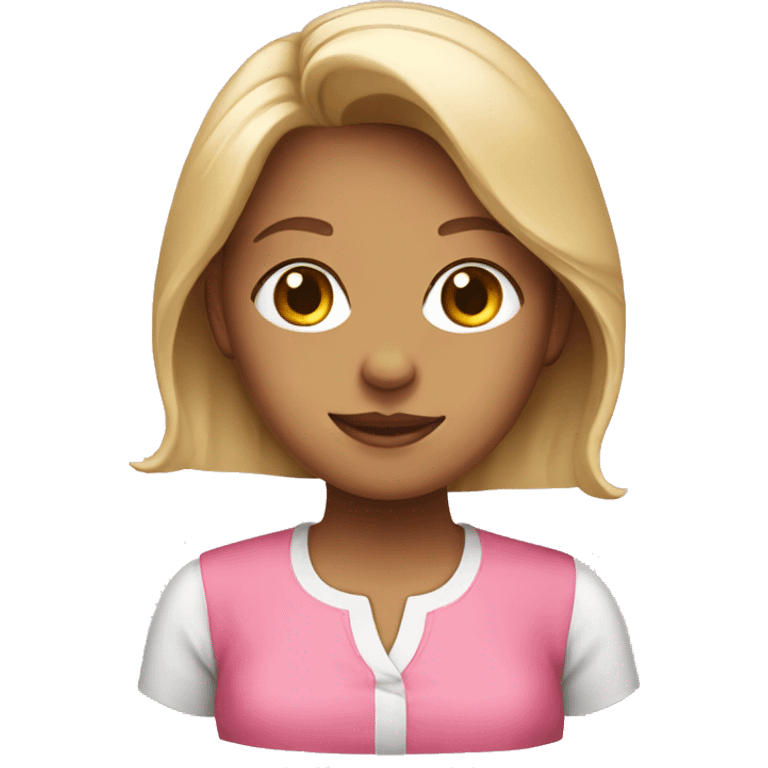 girl with pink blouse emoji