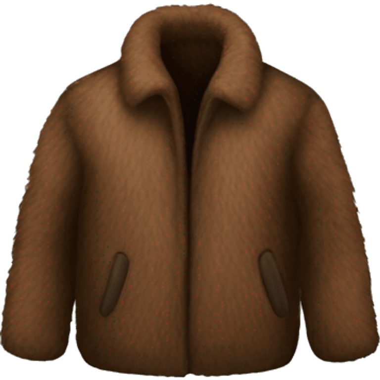 brown fur jacket emoji