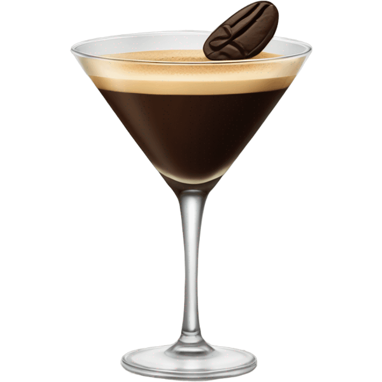 Espresso martini  in tall glass emoji