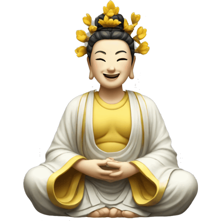 Guanyin smiling  emoji