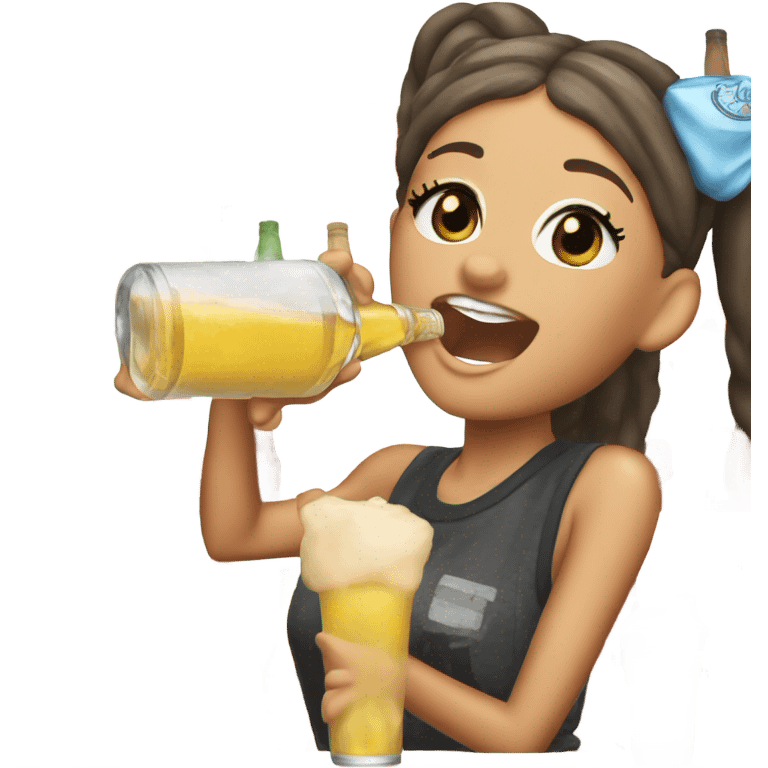 ariana grande drinking co emoji