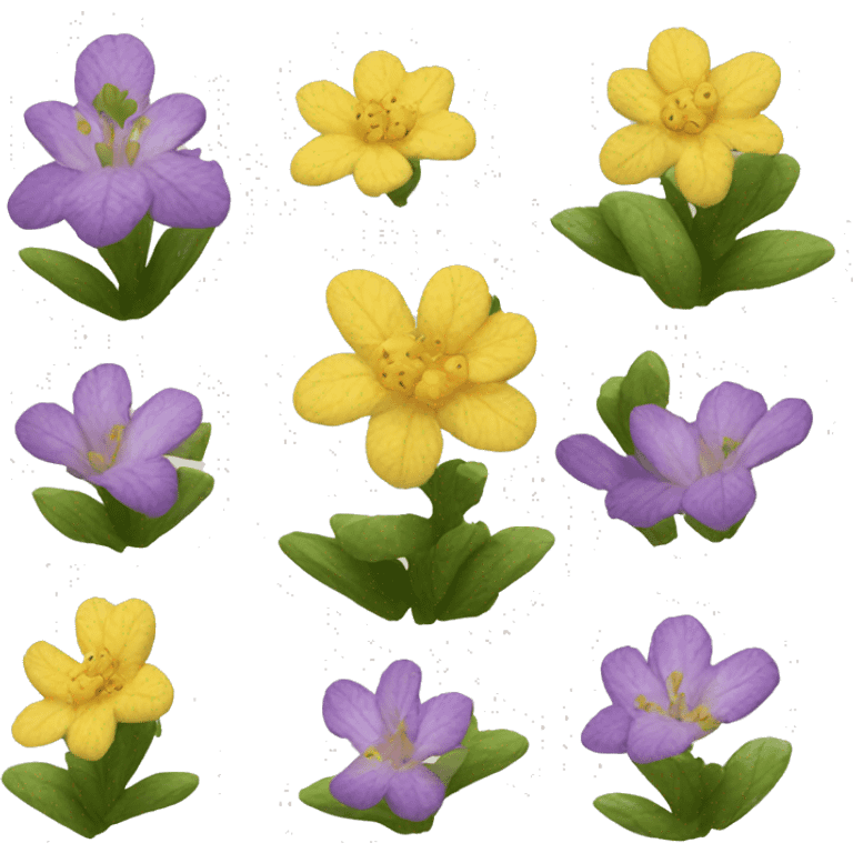 Centaurée des montagnes fleurs  emoji