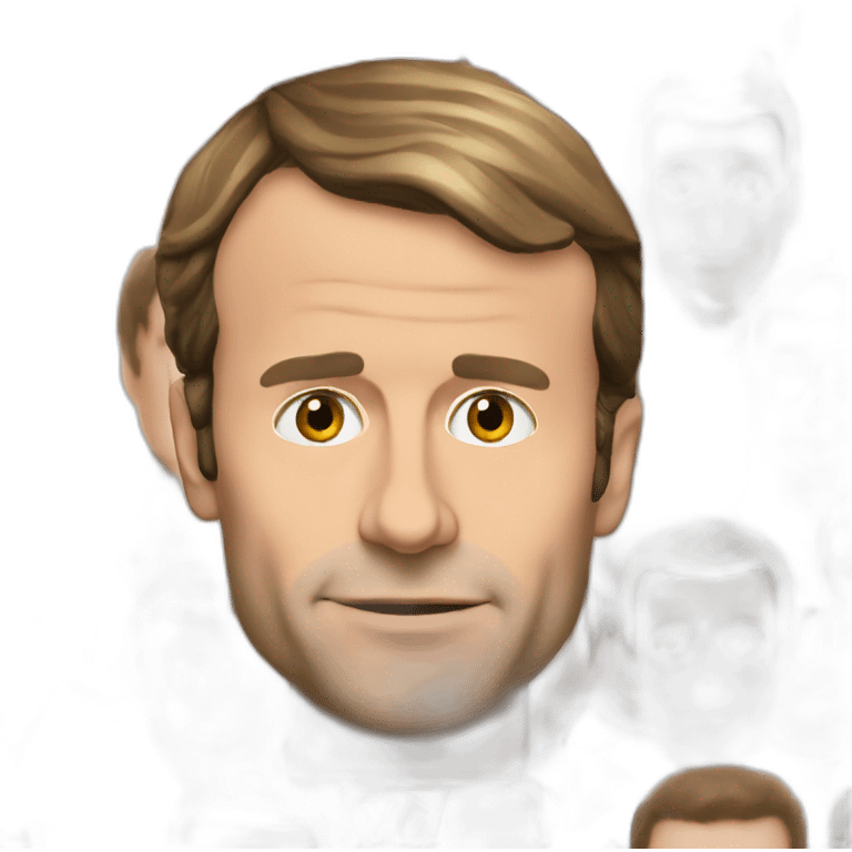 emmanuel macron head emoji