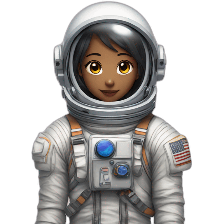 Anime girl astronaut emoji