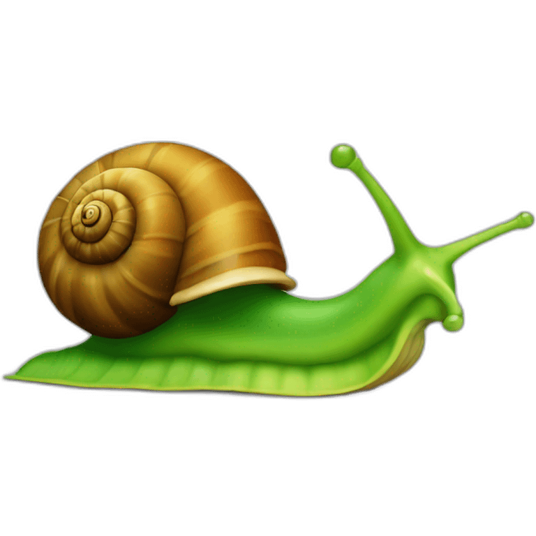 Snail with green shell emoji