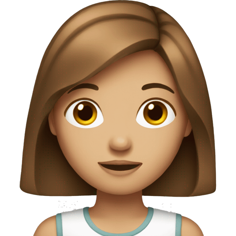 girl with brown hairs emoji