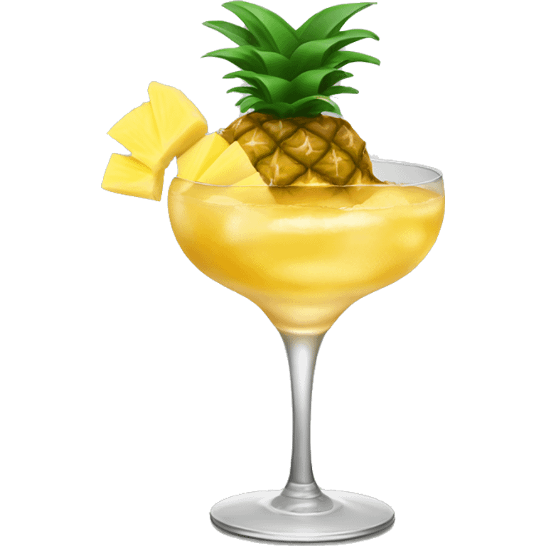 Cocktail with ginger and pineapple  emoji