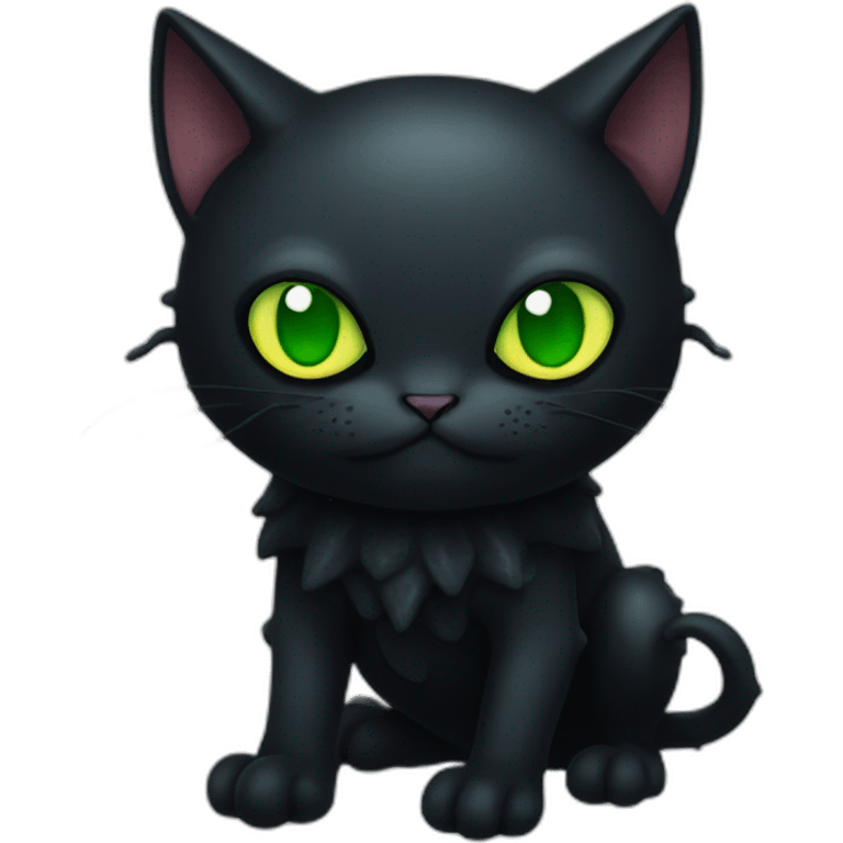 Cthulhu as a black cat emoji