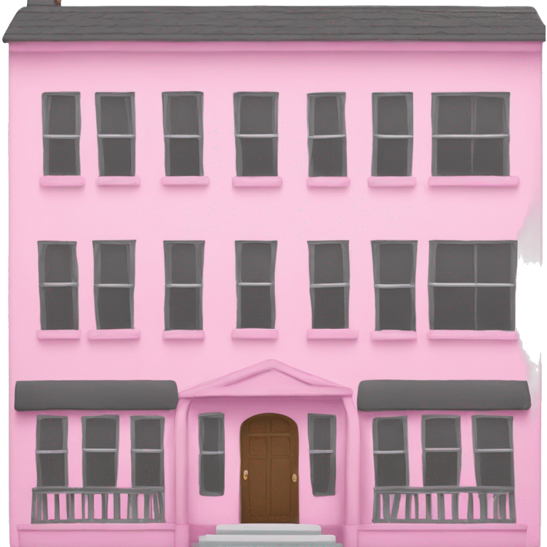 Pink house  emoji