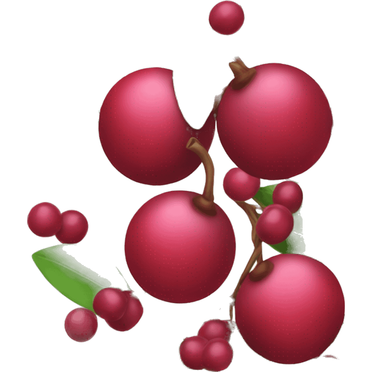 cranberry decoration emoji