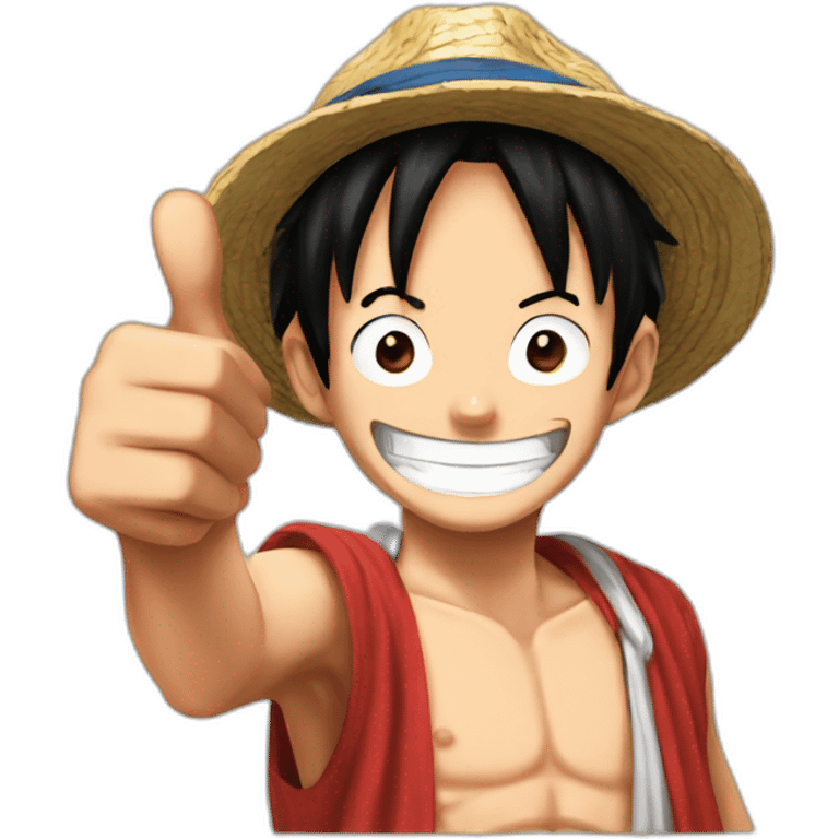 luffy thumbs up emoji