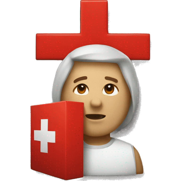 Red cross emoji