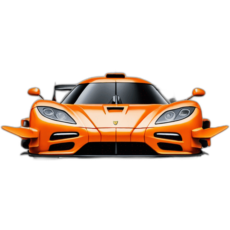 Koenigsegg Jesko absolut orange emoji