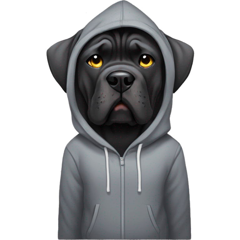 cane corso wearing hoodie emoji