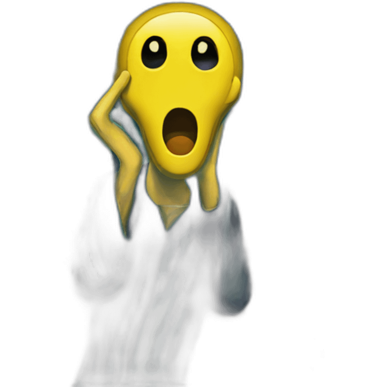 the Scream from munch emoji