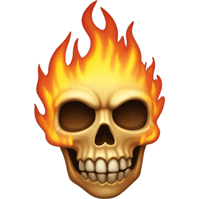 Flaming skull emoji