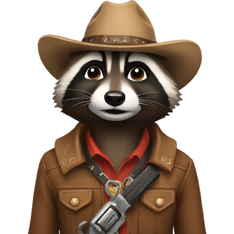 raccoon cowboy emoji