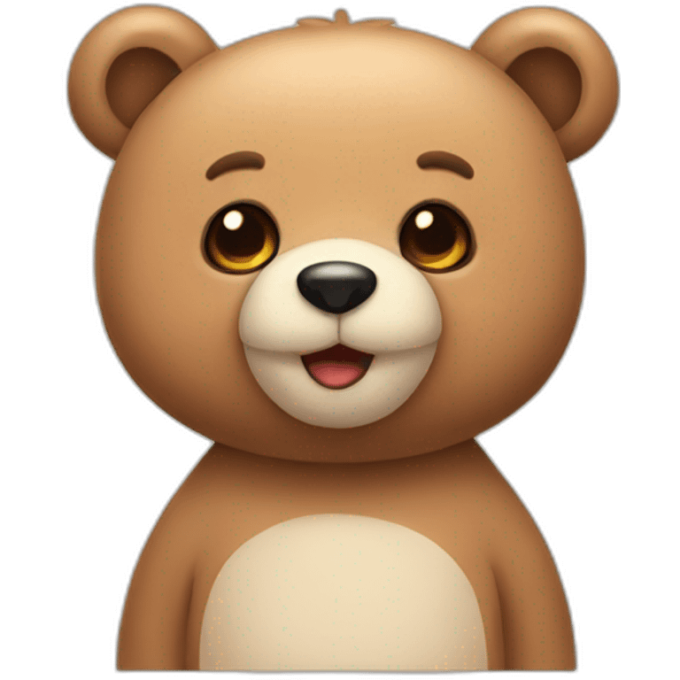 Cute bear emoji