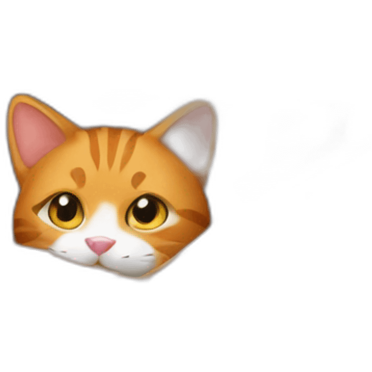 ginger cat in the box emoji