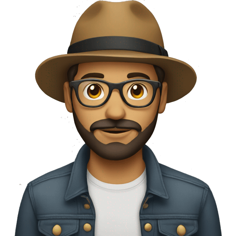 Hipster guy latin  emoji