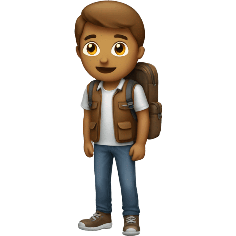 brown backpack emoji