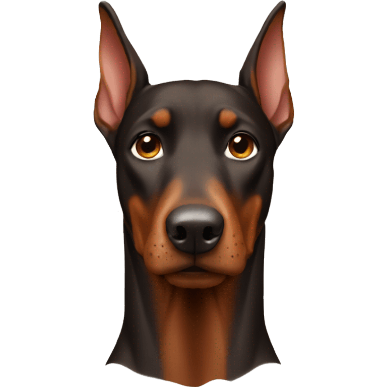 Brown Doberman  emoji