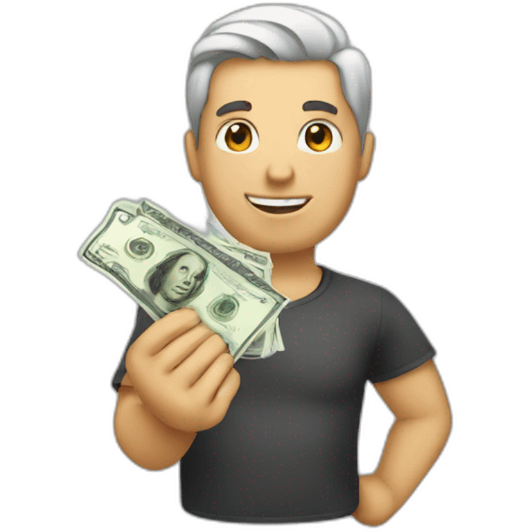 Cash in hand emoji