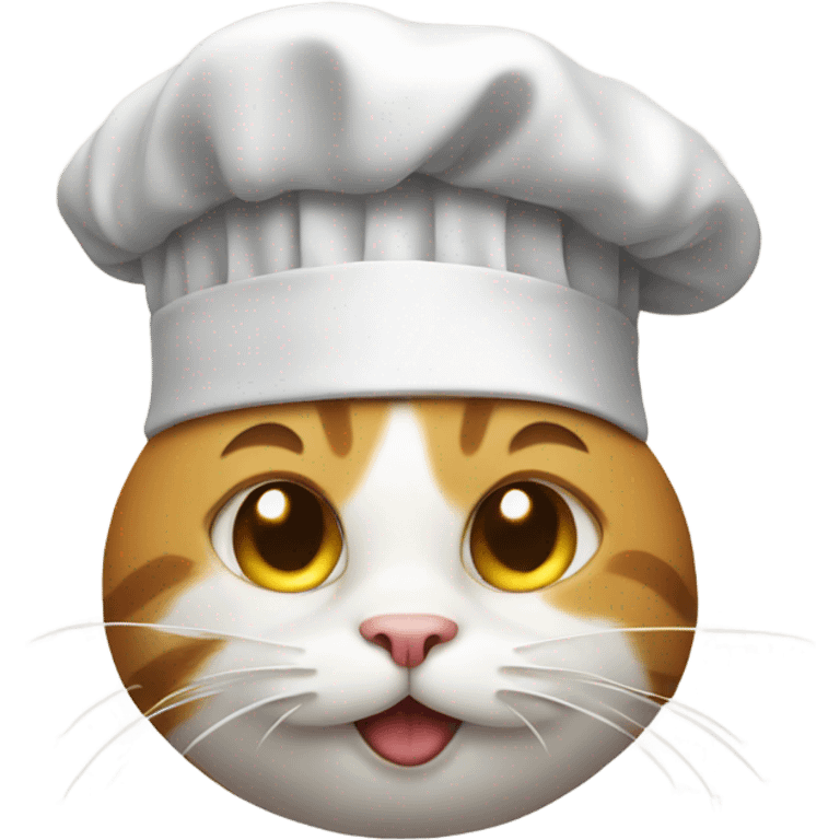 Cat with chef hat emoji