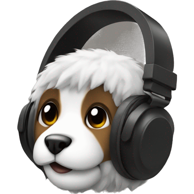 Fur headphones  emoji